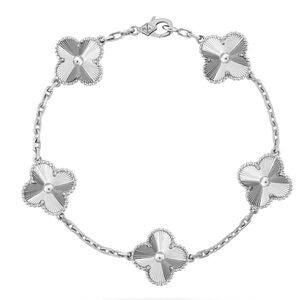 Van Cleef & Arpels WG Guilloche Alhambra Bracelet